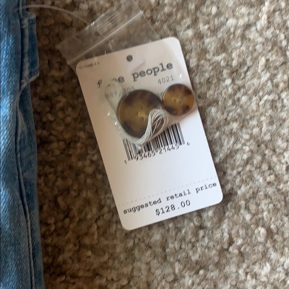 Free People High Waisted Pleated Jeans - Picture 4 of 5